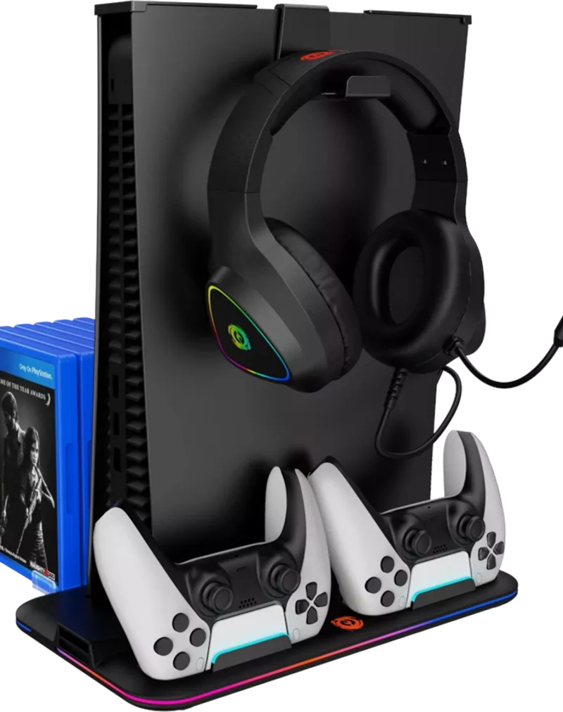 Accesoriu gaming Canyon CS-5 RGB pentru PS5 Black