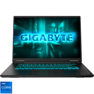 GIGABYTE Gaming 16'' A16 CTH, WUXGA 165Hz, Procesor Intel® Core™ i7-13620H (24M Cache, up to 4.90 GHz), 16GB DDR5, 512GB SSD, GeForce RTX 5050 8GB, No OS, Black Steel