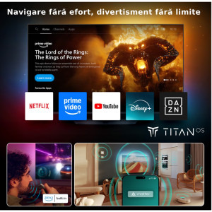 Philips Smart TV 65MLED920/12 Seria MLED920/12 164cm 4K UHD HDR Ambilight pe 3 laturi