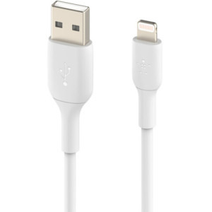 Belkin BoostCharge USB-A Male la Lightning Male, MFi, 2m, White