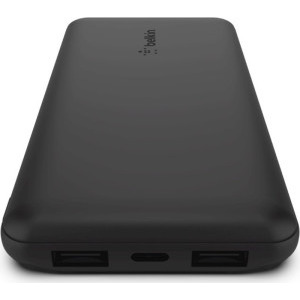 Belkin BoostCharge 10000 mAh, 2x USB, 1x USB-C, Black