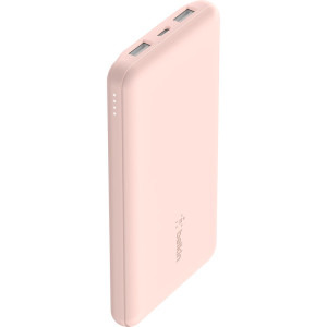 Belkin BoostCharge 10000 mAh, 2x USB, 1x USB-C, Pink