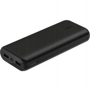 Belkin BoostCharge 20000 mAh, 2x USB, 1x USB-C, Black