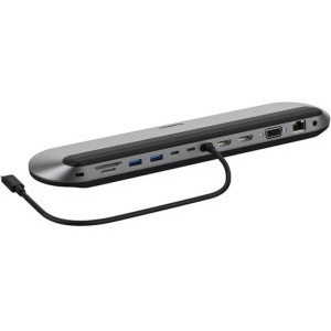 Belkin CONNECT 11-in-1, USB-C Multiport adaptor, Silver