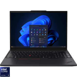 Laptop Lenovo 16 ThinkPad T16 Gen 4, WUXGA IPS, Procesor Intel® Core™ Ultra 5 225U (12M Cache, up to 4.80 GHz), 16GB DDR5, 512GB SSD, Intel Graphics, Win 11 Pro, Black