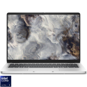 Laptop DELL 14 Pro 14 PC14250, FHD+, Procesor Intel® Core™ Ultra 5 235U (12M Cache, up to 4.90 GHz), 16GB DDR5, 512GB SSD, Intel Graphics, Linux, Platinum Silver, 3Y ProSupport