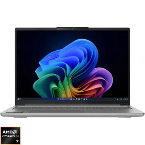 Laptop Lenovo 16 IdeaPad Pro 5 16AKP10, 2.8K OLED 120Hz VRR, Procesor AMD Ryzen™ Al 7 350 (16M Cache, up to 5.0 GHz), 24GB LPDDR5X, 1TB SSD, AMD Radeon 860M, Win 11 Pro, Luna Grey
