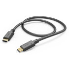 Cablu de date / adaptor Hama USB-C Male la USB-C Male, 60 W, 1.5 m, Black