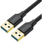 Cablu periferice Ugreen US128 USB tip A 3.2 Gen 1 Male la USB tip A 3.2 Gen 1 Male, 2 m, Negru