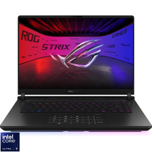 Laptop ASUS Gaming 16 ROG Strix SCAR 16 G635LX, 2.5K Mini LED 240Hz, Procesor Intel® Core™ Ultra 9 275HX (36M Cache, up to 5.40 GHz), 64GB DDR5, 2TB SSD, GeForce RTX 5090 24GB, No OS, Off Black