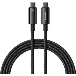 Baseus Tungsten Gold, USB-C Male la USB-C Male, 240 W, 3 m, Black