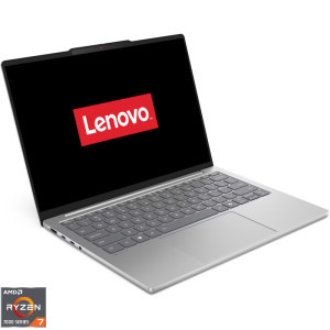Laptop Lenovo 13.3 IdeaPad Slim 5 13ARP10, WUXGA IPS, Procesor AMD Ryzen™ 7 7735HS (16M Cache, up to 4.75 GHz), 16GB LPDDR5X, 1TB SSD, AMD Radeon 680M, No OS, Cloud Grey