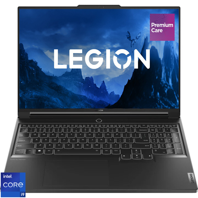 Laptop Lenovo Gaming 16'' Legion 7 16IRX9, 3.2K IPS 165Hz G-Sync, Procesor Intel® Core™ i9 14900HX (36M Cache, up to 5.80 GHz), 32GB DDR5, 1TB SSD, GeForce RTX 4070 8GB, No OS, Eclipse Black, 3Yr Onsite Premium Care