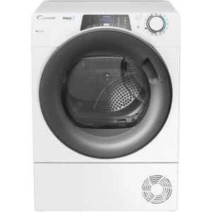 Uscator de rufe Candy RPE H8A2TRE-S, Pompa de caldura, 8 kg, Clasa E, Easy Case, Dry Sensor, Kilo Detector, Alb