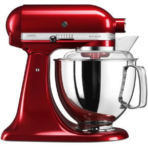 KitchenAid Mixer cu bol Artisan 5KSM175PSECA, 300 W, Candy Apple, 4.8L, Rosu