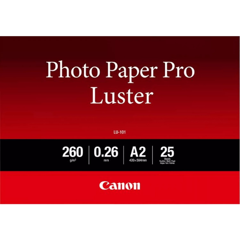 Hartie Canon LU-101 Pro Luster Photo Paper A2 25 coli image8