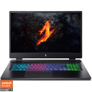 Acer Gaming 17.3'' Nitro 17 AN17-42, FHD IPS 165Hz, Procesor AMD Ryzen™ 7 8845HS (16M Cache, up to 5.10 GHz), 16GB DDR5, 512GB SSD, GeForce RTX 4060 8GB, No OS, Obsidian Black
