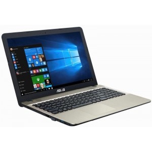 ASUS 15.6'' X541NA, HD, Procesor Intel® Celeron® Dual Core N3350 (2M Cache, up to 2.4 GHz), 4GB, 128GB SSD, GMA HD 500, Endless OS, Chocolate Black, no ODD