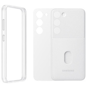 Samsung Capac protectie spate Frame White pentru Galaxy S23 Plus (S916)
