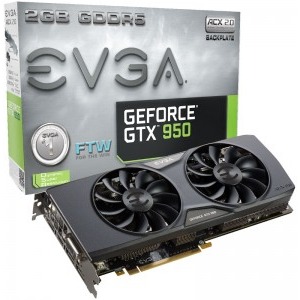 EVGA GeForce GTX 950 FTW ACX 2.0 2GB GDDR5 128-bit