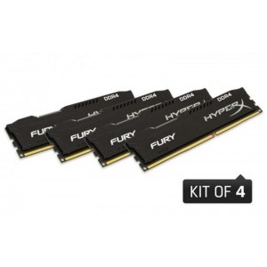 HyperX Fury Black 32GB DDR4 2666MHz CL15 Quad Channel Kit