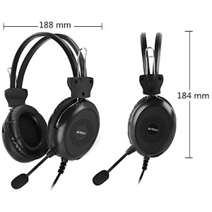 A4Tech On-Ear, HU-30 Black