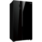 Frigider Side By Side Heinner HSBS-H532NFGBKF+, 521 L, No Frost, Display, Clasa F, 177 cm, Negru