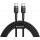 Cablu de date / adaptor Baseus Cafule CATKLF-HG1, USB-C Male la USB-C Male, Quick Charge 3.0, 2 m, Black, amperaj maxim suportat 3A