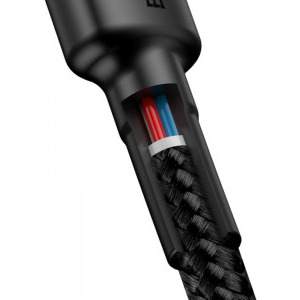 Baseus Cafule CATKLF-HG1, USB-C Male la USB-C Male, Quick Charge 3.0, 2 m, Black, amperaj maxim suportat 3A
