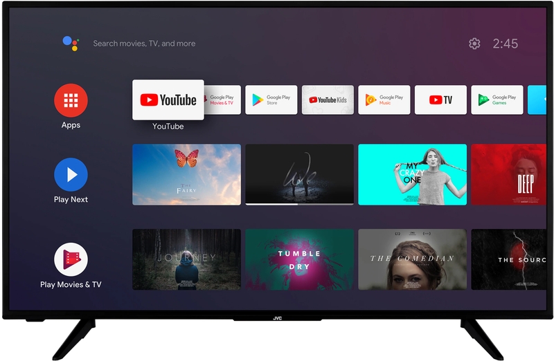 Televizor LED JVC Smart TV Android LT-55VA3000 Seria VA3000 139cm negru 4K UHD HDR