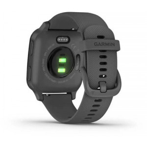 Garmin Venu Sq, aluminiu gri, curea silicon gri