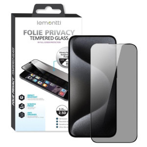 Lemontti Sticla Privacy Full Fit pentru Galaxy S25 Black
