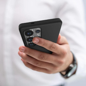 Lemontti Liquid Silicon MagCharge Black pentru Galaxy S25 Ultra