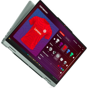 Lenovo 14'' IdeaPad 5 2-in-1 14AGP11, WUXGA OLED Touch, Procesor AMD Ryzen™ AI 7 445 (8M Cache, up to 4.60 GHz), 16GB DDR5, 1TB SSD, AMD Radeon 840M, No OS, Breeze Moss
