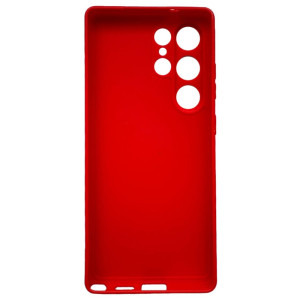 Lemontti Capac protectie spate Silicon Silky Red pentru Galaxy S25 Ultra