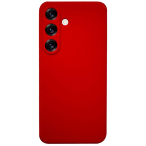 Lemontti Capac protectie spate Silicon Silky Red pentru Galaxy S25 Plus