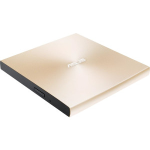 ASUS ZenDrive U8M, ultra-slim extern DVD citire/scriere, USB-C, suport M-DISC, Auriu
