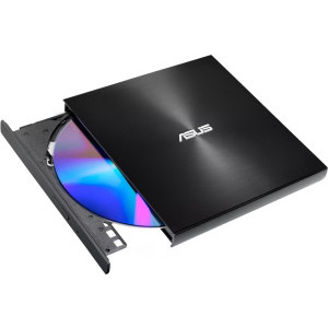 ASUS ZenDrive U8M, ultra-slim extern DVD citire/scriere, USB-C, suport M-DISC, Negru