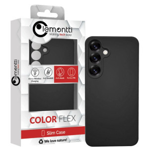 Lemontti Capac protectie spate Silicon Soft Slim Black pentru Galaxy S25 Plus