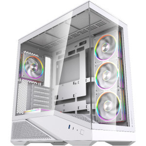 Gaming GREUCEANU Legendar Ultimate Alb, AMD Ryzen 9 9950X3D 4.3GHz, 64GB DDR5, 4 TB SSD, RTX 5090 32GB GDDR7, Iluminare RGB, Windows 11 Home (Game Ready)