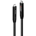 Cablu video LINDY USB-C Male la USB-C Male, 10m, negru