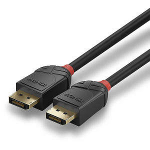 LINDY DisplayPort Male - DisplayPort Male, v2.0, 3m, negru