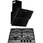 Pachet incorporabil Tornado Simphony Plita pe gaz & Hota decorativa, Negru