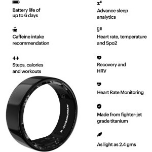 Ultrahuman Ring AIR, Aster Black 10