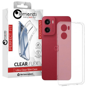 Lemontti Capac protectie spate Silicon Clear Transparent pentru Moto G05