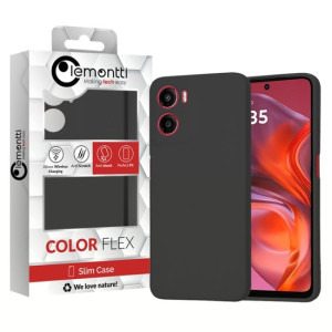 Lemontti Silicon Soft Slim Black pentru Moto G05