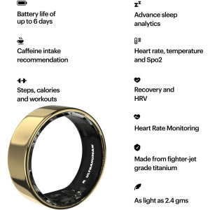 Ultrahuman Ring AIR, Bionic Gold 13