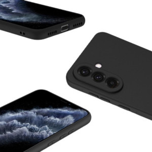 Lemontti Capac protectie spate Silicon Soft Slim Black pentru Galaxy A56