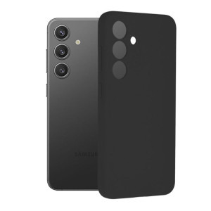Lemontti Capac protectie spate Liquid Silicon Black pentru Galaxy S24
