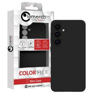 Lemontti Capac protectie spate Silicon Soft Slim Black pentru Galaxy S24 FE